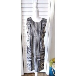 J.‎ McLaughlin women's Sofia Catalina sleeveless Sheath Dress zip close L